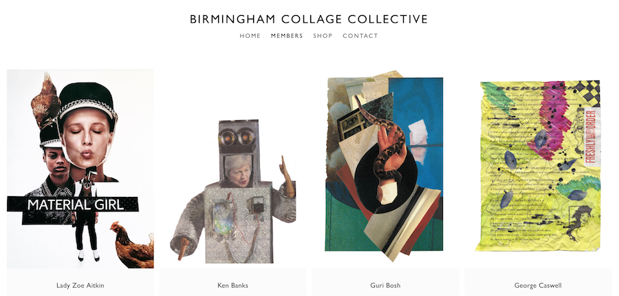 Birmingham Collage Collective: new website, new show and new zine